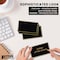 Better Office Products 100 Pack Gold Metallic Border Place Cards, 2in. x 3.5in. Folded Table Tent Cards, 100PK 64647 - alternate 6